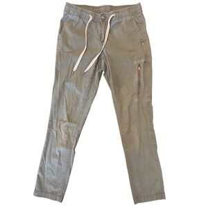 Vuori pants XS ripstop cotton stretch green drawstring cotton hiking outdoor